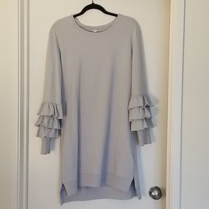 Comfy puffy sleeve sweater tunic